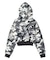 HIBISCUS CAMOUFLAGE ZIP UP SWEAT HOODIE