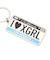 PLATE LOGO KEY CHARM