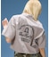 ARCH LOGO AND FACE OPEN COLLAR CROPPED SHIRT