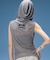 SHEER SLEEVELESS RIBBED HOODED TOP
