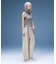 SHEER SLEEVELESS RIBBED HOODED TOP