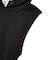 SHEER SLEEVELESS RIBBED HOODED TOP