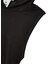 SHEER SLEEVELESS RIBBED HOODED TOP