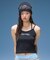 RHINESTONE DECORATIVE SCRIPT LOGO BEANIE