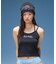 RHINESTONE DECORATIVE SCRIPT LOGO BEANIE