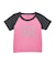 RHINESTONE VERTICAL LOGO RAGLAN S/S BABY TEE
