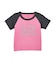 RHINESTONE VERTICAL LOGO RAGLAN S/S BABY TEE