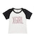 RHINESTONE VERTICAL LOGO RAGLAN S/S BABY TEE