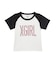 RHINESTONE VERTICAL LOGO RAGLAN S/S BABY TEE