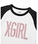 RHINESTONE VERTICAL LOGO RAGLAN S/S BABY TEE