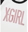 RHINESTONE VERTICAL LOGO RAGLAN S/S BABY TEE