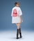 SPRAY FACE S/S BIG TEE DRESS