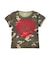 FADED HEART SPRAY LOGO S/S BABY TEE