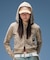 LEOPARD COMPACT ZIP UP HOODIE