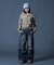 LEOPARD COMPACT ZIP UP HOODIE