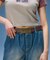 PLATE LOGO BUCKLE BELT