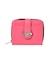 HEART AND WING EMBLEM FAUX LEATHER WALLET