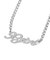 RHINESTONE CURSIVE LOGO NECKLACE