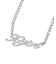 RHINESTONE CURSIVE LOGO NECKLACE