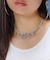 RHINESTONE CURSIVE LOGO NECKLACE