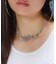 RHINESTONE CURSIVE LOGO NECKLACE