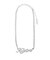 RHINESTONE CURSIVE LOGO NECKLACE