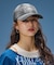 RHINESTONE LOGO DENIM CAP