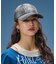 RHINESTONE LOGO DENIM CAP