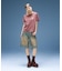 WAXED DENIM SHORTS