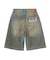 WAXED DENIM SHORTS