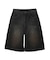WAXED DENIM SHORTS