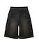 WAXED DENIM SHORTS