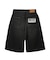 WAXED DENIM SHORTS