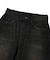 WAXED DENIM SHORTS