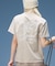 FADED MESSAGE AND SCRIPT LOGO S/S TEE