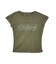RHINESTONE DECORATIVE SCRIPT LOGO S/S BABY TEE