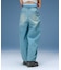 TUCK WIDE LEG DENIM PANTS
