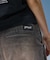 TUCK WIDE LEG DENIM PANTS