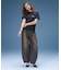 TUCK WIDE LEG DENIM PANTS