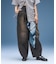 TUCK WIDE LEG DENIM PANTS