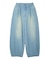 TUCK WIDE LEG DENIM PANTS