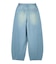 TUCK WIDE LEG DENIM PANTS