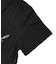 SCRIPT LOGO SHIRRED S/S ZIP UP TOP