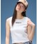 HOLLOW OUT OVAL LOGO TANK TOP