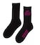 HEAVY BLOCK LOGO RIBBED SOCKS