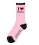 I LOVE X-GIRL RIBBED SOCKS
