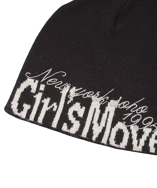 CUT OFF LOGO JACQUARD BEANIE｜エックスガールの通販｜&mall（アンド