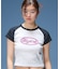 GLOW METAL OVAL LOGO RAGLAN S/S BABY TEE