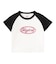 GLOW METAL OVAL LOGO RAGLAN S/S BABY TEE