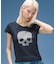 RHINESTONE SKULL S/S BABY TEE